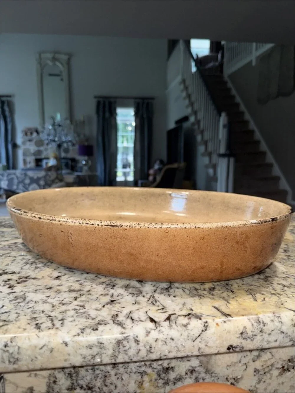 French Vintage Oval Terrine Baking Dish La Bourguignonne Emile Henry Stoneware